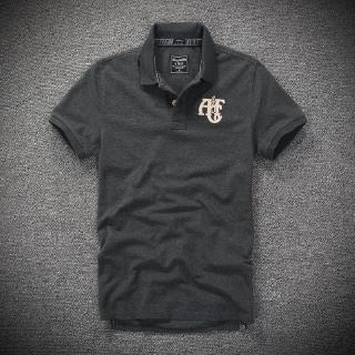 Af Polo camisa Abercrombie & Fitch camiseta de los hombres de Color puro camisas de Polo de negocios Casual camisetas de los hombres de la moda camisas de los hombres de manga corta Slim Casual camisa