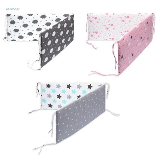 Aho cuna parachoques cama de algodón suave almohadilla de cuna Protector de cama recién nacido decoración