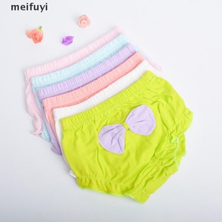 [meifuyi] niños 100% algodón ropa interior bragas niñas bebé bebé lindo arco grande pantalones cortos cl439