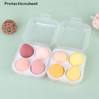 protectionubest 4 piezas de maquillaje huevo seco húmedo puff cosmético belleza huevo maquillaje esponja herramientas de belleza npq
