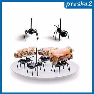 [PRASKU2] 12 piezas trabajador hormiga partido púas fruta tenedor Snack pastel postre servir tenedor