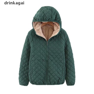 [drinka] mujeres señoras cremallera sudaderas con capucha forro polar invierno abrigo caliente chaqueta más el tamaño 471cl