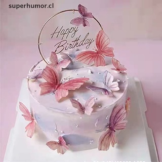 SUPERHUMOR Butterfly Glutinous Rice Paper Edible Cake Decoration Mixed Butterfly Sticky Waf .