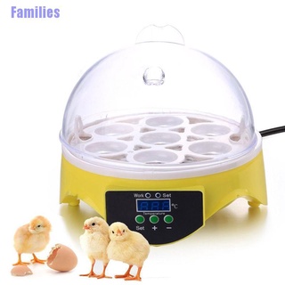 Familias. incubadora de huevos de 7 agujeros incubadora Digital de Control de temperatura