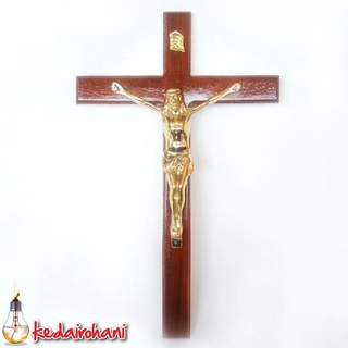 (código Z3899) cruz de pared/colgador Courpus Jesus 40 cm - recuerdo/regalos/ Arca