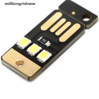[milliongridnew] 5 piezas lámpara de noche mini tarjeta de bolsillo usb de alimentación led 0.2w luz para ordenador portátil (4)
