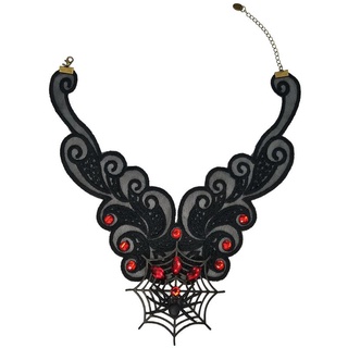 sta - gargantilla de encaje gótico para halloween, diseño de araña, diseño de araña, diseño de cadena