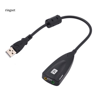 ringset externo 7.1 canales usb tarjeta de sonido micrófono auriculares cable adaptador para pc portátil