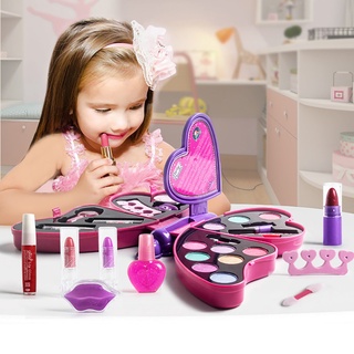 [sudeyte] princesa chica forma mariposa maquillaje conjunto lápiz labial sombra de ojos pretender juguete