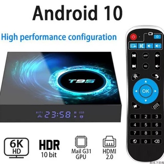 T95 H616 Android tv decodificador HD 6K smart player tv box G+5G+BT Set Top tv box decodificador box HD Digital decodificador receptor Tunner Rox