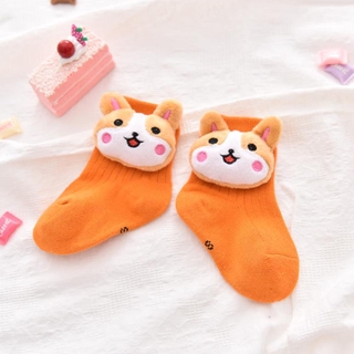 Primavera calcetines de los niños de algodón cómodo y lindo estilo de los niños calcetines de tubo medio bebé calcetines YDEAQ (4)