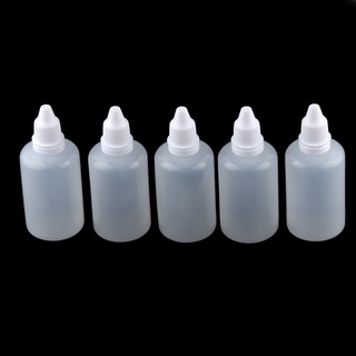 5 pzs botellas vacías De Plástico De 50 ml Para colador De ojos