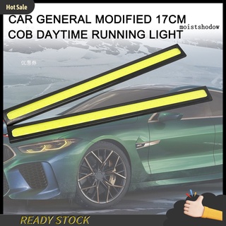 MWCD 2 piezas faros delanteros de coche LED 28 luces ultrafinas impermeables COB luz diurna para modificación automática Universal