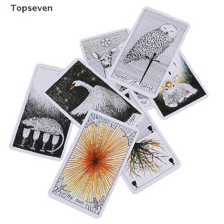 [topseven] 78pcs the wild unknown tarot deck rider-waite oracle set fortune telling cards.