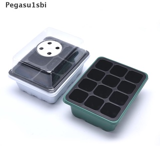 [Pegasu1sbi] 6/12 Cells Seed Starter Kit Plant Seeds Grow Box Seedling Trays Germination Box Hot