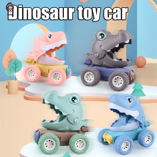 niños dinosaurio coche prensa inercial tire hacia atrás coche bebé juguetes educativos resistentes a caídas