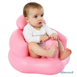 ✪Tm◑Silla inflable del bebé, hogar multiusos taburete de baño silla de ducha sofá inflable para niñas niños, rosa/azul