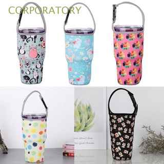 CORPORATORY Eco-Friendly Beverage Bag Tumbler Mug Holder Cup Sleeve Portable Accessories Tote Bag Cup Pouch Anti-Hot Carrier Water Bottle Bag