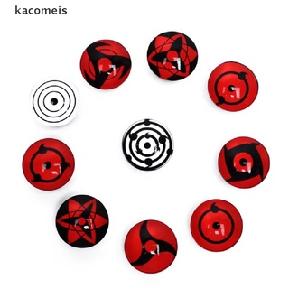 CHARMS [kaco] 10 piezas de anime famoso de dibujos animados caleidoscopio ojos zapatos encantos hebilla decoración cwm
