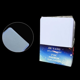Hyn> 25Pcs 35PT Ultra Transparent Toploader Card Holder Card Sleeves for Star CARD well (1)
