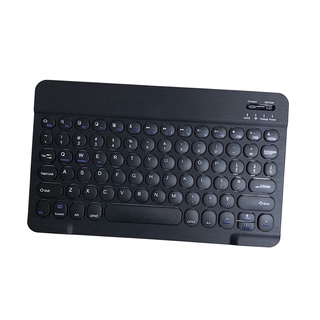[NANA] - Teclado redondo delgado teclado inalámbrico Bluetooth recargable para Ipad tabletas Laptops teléfonos