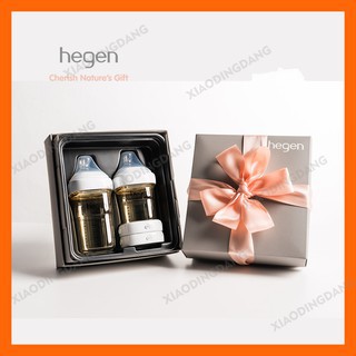 hegen pcto basic starter kit ppsu (botella de alimentación de 5oz + biberón de alimentación de 8oz + 2 tapas de almacenamiento de leche + 2 x sellos hegen) (1)
