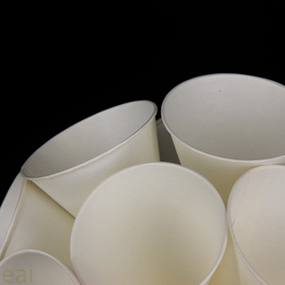 250Pcs blanco en forma de cono taza de papel desechable bebida taza punto fondo helado titular (4)