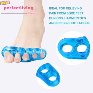 【perfectliving】Durable Silica Gel Toe Separator Portable Finger Spacer Stretcher Straightener