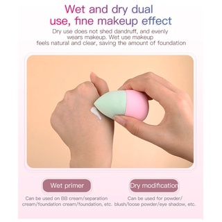 Gota de agua huevo de belleza no coma polvo super suave maquillaje huevo de dos colores esponja huevo puff Ok Pick!!