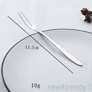 Aperitivo postre tenedores de acero inoxidable Mini ensalada degustación de frutas tenedores vajilla frutas Picks NEW4