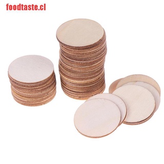[foodtaste]50 piezas de madera en blanco Natural sin terminar (1)