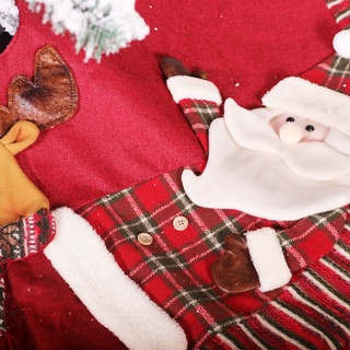 120 cm árbol de navidad falda alfombra Santa Claus muñeco de nieve alfombra cubierta feliz árbol de navidad adorno Base para el hogar año nuevo fiesta accesorios