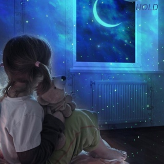 Hold Star proyector lámpara dormitorio LED luz de noche giratoria luna estrellada proyector lámpara