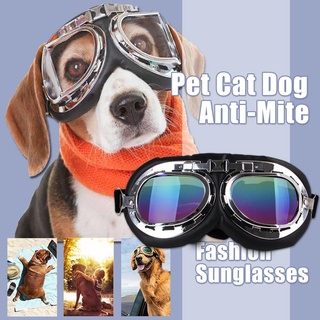 lentes para mascotas/gatos/perros/antimite/motocicleta/a prueba de viento/lentes de sol para perros/protección uv/campamento/
