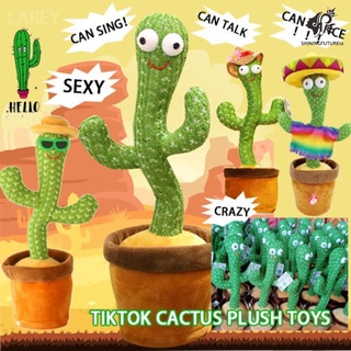 Cactus de peluche eléctrico para cantar, 120 canciones, disfrutar y torsión Cactus luminoso, grabación, aprender a hablar, torsión/juguete de felpa