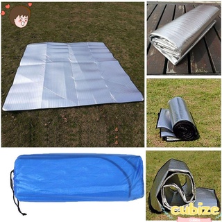 cubize 4 tamaño plegable alfombrillas de dormir ligero picnic playa colchón eva camping alfombra impermeable almohadilla plegable accesorios al aire libre de alta calidad de papel de aluminio