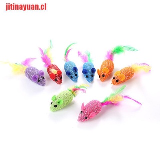 [jitinayuan] 10 unids/set lindo colorido gato juguete gato gato juguete gato mascota juguetes ratón