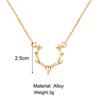 New antler clavicle necklace elk pendant necklace (5)