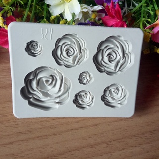 Ritsrain 3D Rose Flower Silicone Fondant Chocolate Mould Cake Decor Sugarcraft Mold CL