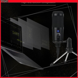 Estudio grabación condensador Kit de micrófono con montaje de choque ajustable suspensión tijera brazo soporte Pop filtro para radiodifusión en línea