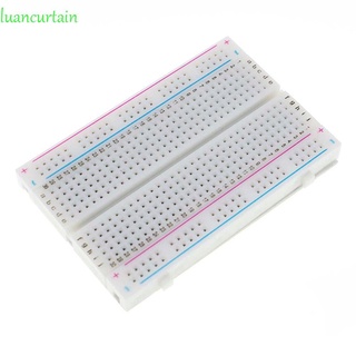 Luancurtain 8.5 x 5,5 cm 400 agujeros prueba Protoboard Circuit board sin soldadura para arduino tabla de pan/Multicolor