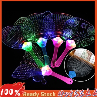 Ntp lindo mariposa abeja LED luz intermitente mano plana ventilador juguete concierto fiesta favores