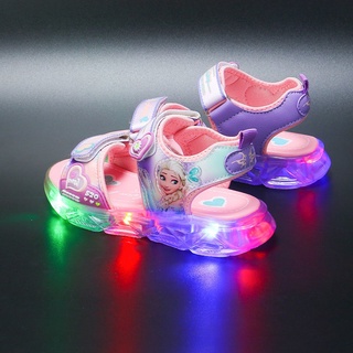 Sandalias de verano para niñas niños-niña sandalia luminosa sandalia niños luz LED zapato bebé zapato 2021 nuevo niños sandalia playa sandalia con luces (9)