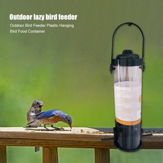 hermoso tubo colgante alimentador de pájaros salvajes con 2 perchas para jardín al aire libre patio trasero