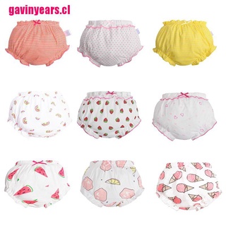 [GAV&CL] 3 piezas/lote bebé ropa interior de algodón bragas niñas lindo calzoncillos verano pantalones cortos