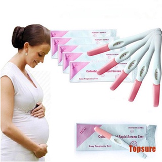 Topsure 1 pza tiras privadas para el hogar embarazo temprano HCG orina Midstream