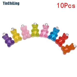 [pulgadas] 10 unids/Set Gummy Bear Candy Charms collar colgantes Diy pendientes joyería regalos [caliente]