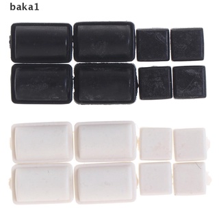 [I] 8pcs/set White Black Silicon Screw Rubber Feet Cover for WII Console [HOT]