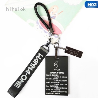Hihelok Kpop BTS Phone Rope Card Holder TWICE GOT7 BLACKPINK WANNA ONE Keyring