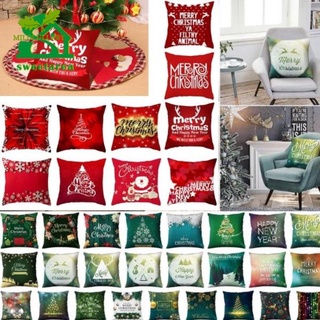 30 diseños feliz navidad serie roja funda de cojín funda de almohada festiva alce copo de nieve